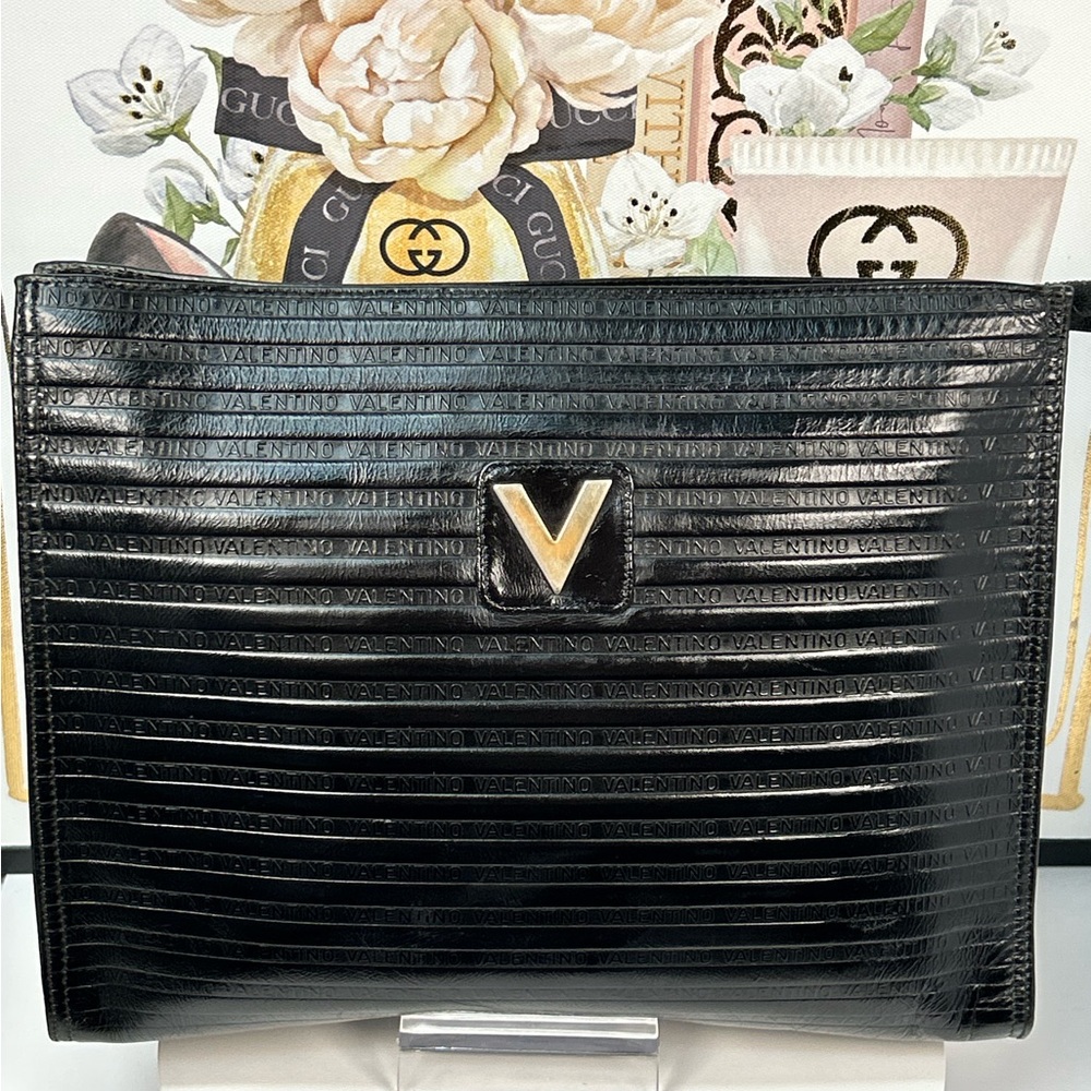 Mario Valentino Leather Large Business Bag 😍🖤 - Picture 7 of 17